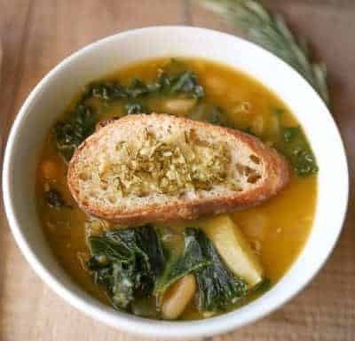 Potato, White Bean & Kale Vegan Soup - Tastes Lovely