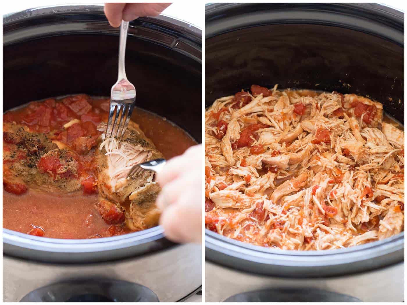 Slow Cooker Mexican Shredded Chicken Tacos Tastes Lovely