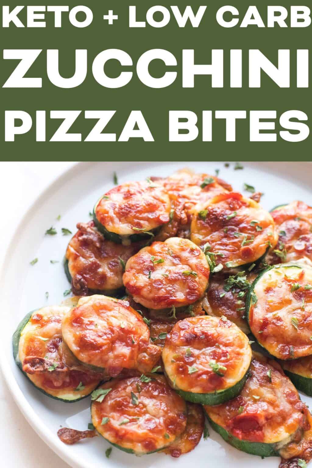 Keto Zucchini Pizza Bites - Tastes Lovely