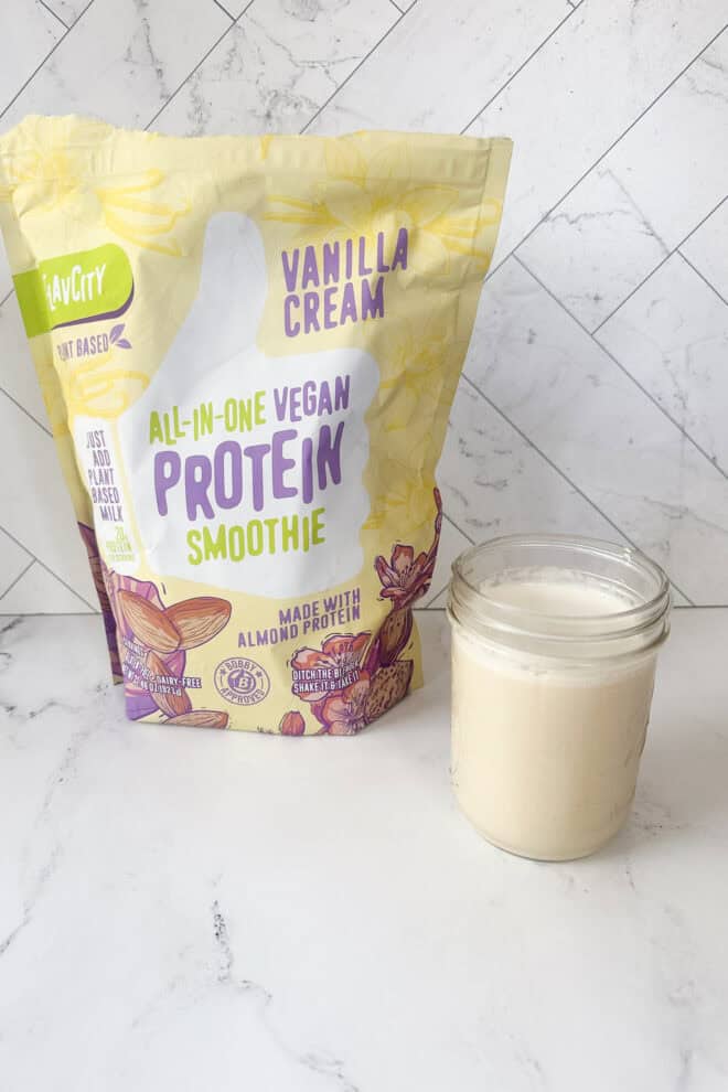 flav city vegan vanilla protein powder