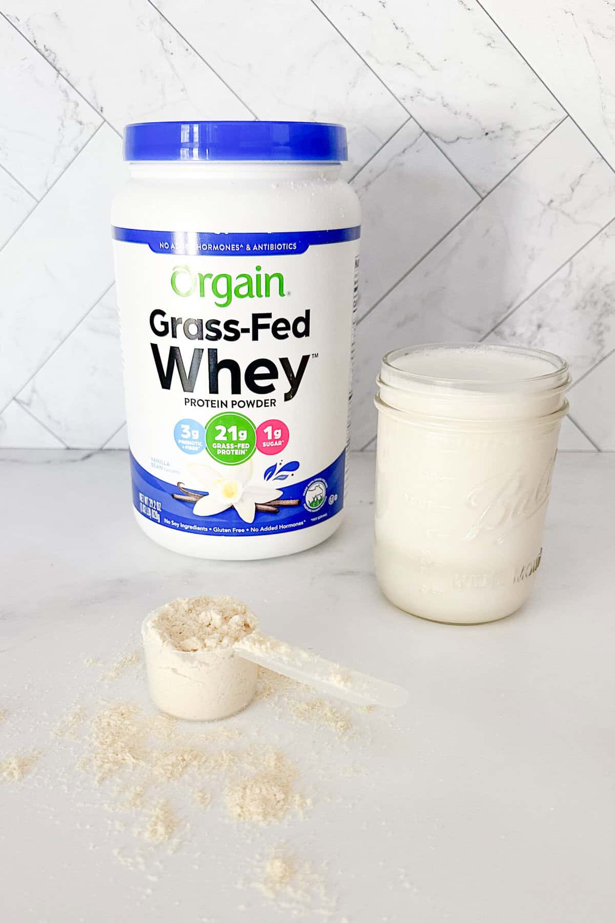 Orgain whey protein powder